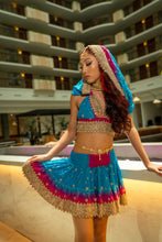 Load image into Gallery viewer, Ocean Jewel Mini Skirt Set