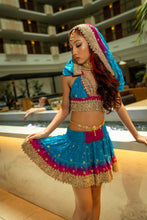 Load image into Gallery viewer, Ocean Jewel Mini Skirt Set