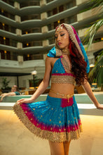 Load image into Gallery viewer, Ocean Jewel Mini Skirt Set