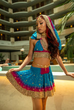 Load image into Gallery viewer, Ocean Jewel Mini Skirt Set