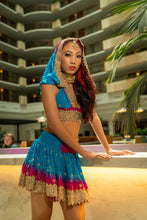 Load image into Gallery viewer, Ocean Jewel Mini Skirt Set