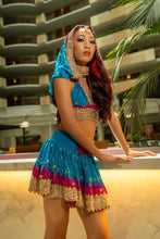 Load image into Gallery viewer, Ocean Jewel Mini Skirt Set