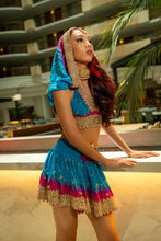 Load image into Gallery viewer, Ocean Jewel Mini Skirt Set