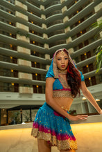 Load image into Gallery viewer, Ocean Jewel Mini Skirt Set