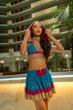 Load image into Gallery viewer, Ocean Jewel Mini Skirt Set