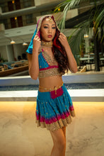 Load image into Gallery viewer, Ocean Jewel Mini Skirt Set