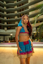 Load image into Gallery viewer, Ocean Jewel Mini Skirt Set