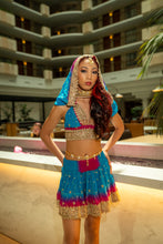 Load image into Gallery viewer, Ocean Jewel Mini Skirt Set