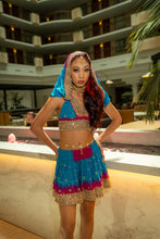 Load image into Gallery viewer, Ocean Jewel Mini Skirt Set