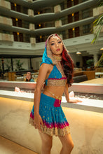 Load image into Gallery viewer, Ocean Jewel Mini Skirt Set