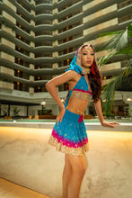 Load image into Gallery viewer, Ocean Jewel Mini Skirt Set