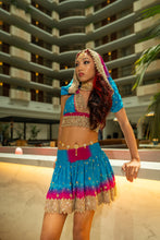 Load image into Gallery viewer, Ocean Jewel Mini Skirt Set