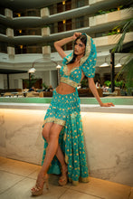 Load image into Gallery viewer, Turquoise Lotus Bollywood Set