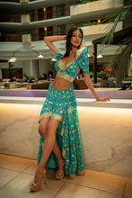 Load image into Gallery viewer, Turquoise Lotus Bollywood Set