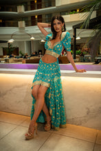 Load image into Gallery viewer, Turquoise Lotus Bollywood Set