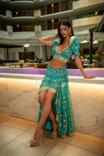 Load image into Gallery viewer, Turquoise Lotus Bollywood Set