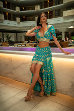 Load image into Gallery viewer, Turquoise Lotus Bollywood Set