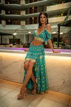 Load image into Gallery viewer, Turquoise Lotus Bollywood Set