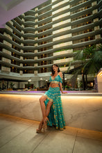 Load image into Gallery viewer, Turquoise Lotus Bollywood Set