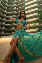 Load image into Gallery viewer, Turquoise Lotus Bollywood Set