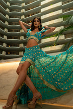 Load image into Gallery viewer, Turquoise Lotus Bollywood Set