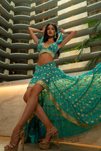 Load image into Gallery viewer, Turquoise Lotus Bollywood Set