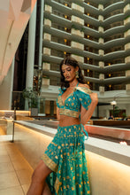 Load image into Gallery viewer, Turquoise Lotus Bollywood Set