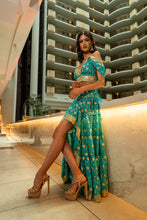 Load image into Gallery viewer, Turquoise Lotus Bollywood Set