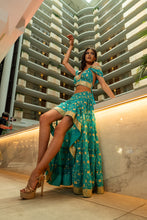 Load image into Gallery viewer, Turquoise Lotus Bollywood Set