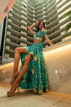 Load image into Gallery viewer, Turquoise Lotus Bollywood Set