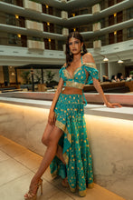 Load image into Gallery viewer, Turquoise Lotus Bollywood Set