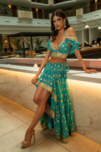 Load image into Gallery viewer, Turquoise Lotus Bollywood Set