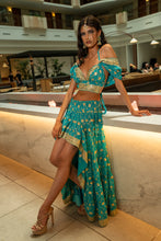 Load image into Gallery viewer, Turquoise Lotus Bollywood Set