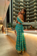 Load image into Gallery viewer, Turquoise Lotus Bollywood Set