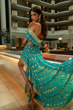 Load image into Gallery viewer, Turquoise Lotus Bollywood Set
