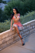 Load image into Gallery viewer, Peach Princess Mini Skirt Set
