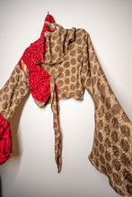 Load image into Gallery viewer, Earth Rose Hoodie Wrap Top