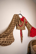 Load image into Gallery viewer, Earth Rose Hoodie Wrap Top