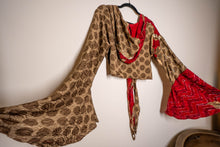 Load image into Gallery viewer, Earth Rose Hoodie Wrap Top