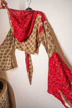 Load image into Gallery viewer, Earth Rose Hoodie Wrap Top