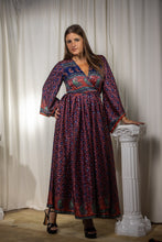 Load image into Gallery viewer, Bohemian Peacock Anarkali Dress