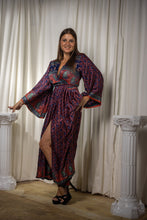 Load image into Gallery viewer, Bohemian Peacock Anarkali Dress