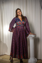 Load image into Gallery viewer, Bohemian Peacock Anarkali Dress