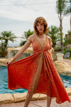 Load image into Gallery viewer, Golden Peach Magic Dress