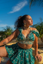Load image into Gallery viewer, Teal Mermaid Micro Mini skirt set