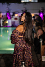 Load image into Gallery viewer, Midnight Paisley Sharara Pants Set