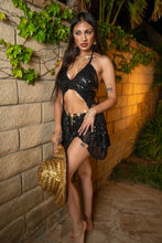 Load image into Gallery viewer, Midnight Mami Ruffle Skirt Set