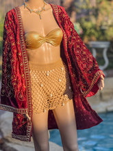 Load image into Gallery viewer, Ruby Excellence Velvet Kimono