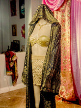 Load image into Gallery viewer, Black Lotus Kimono with hood