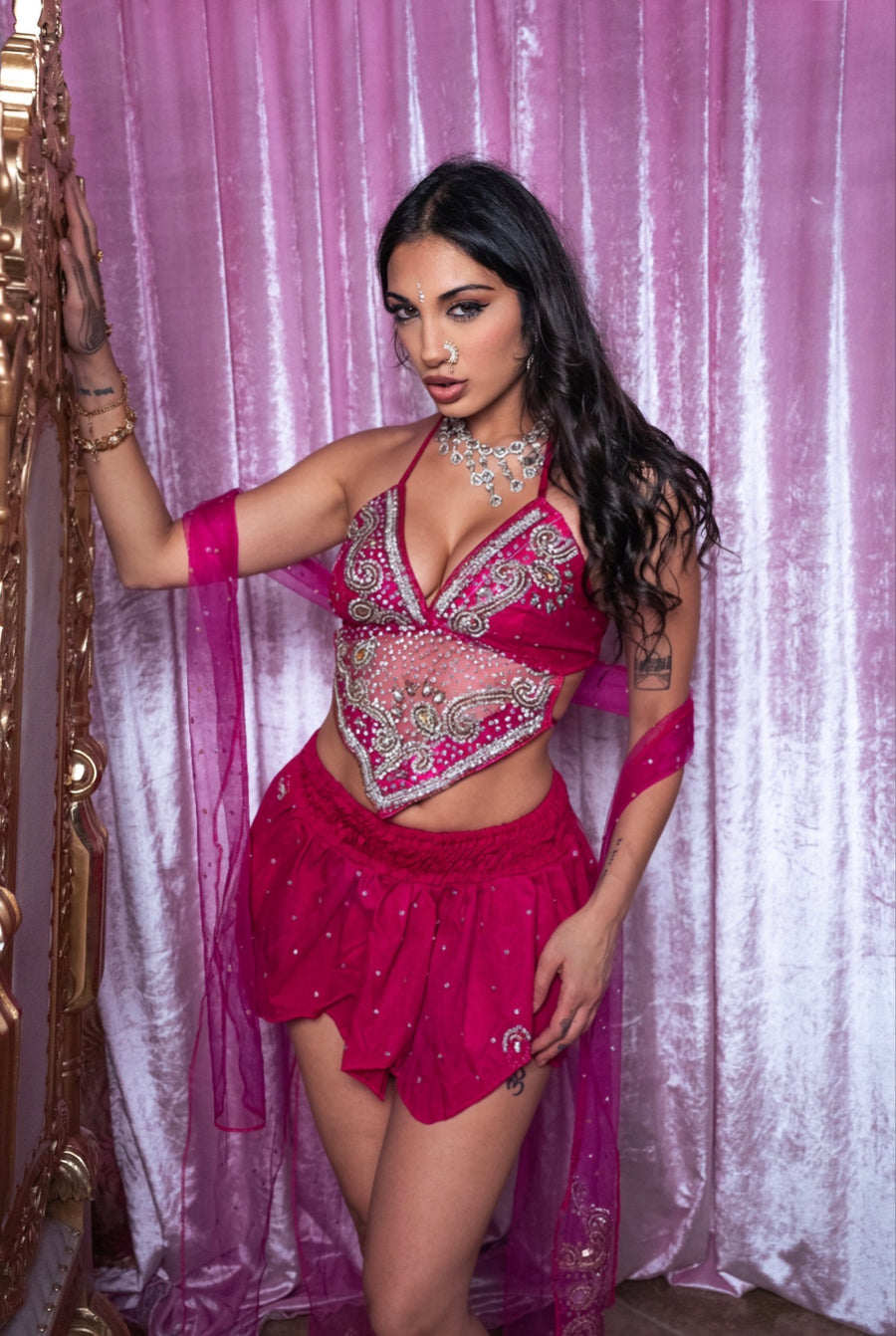 Pink Diamonds Butterfly Set